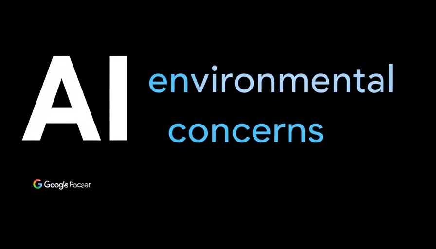 Podcast cover on AI environmental concerns with sleek design.