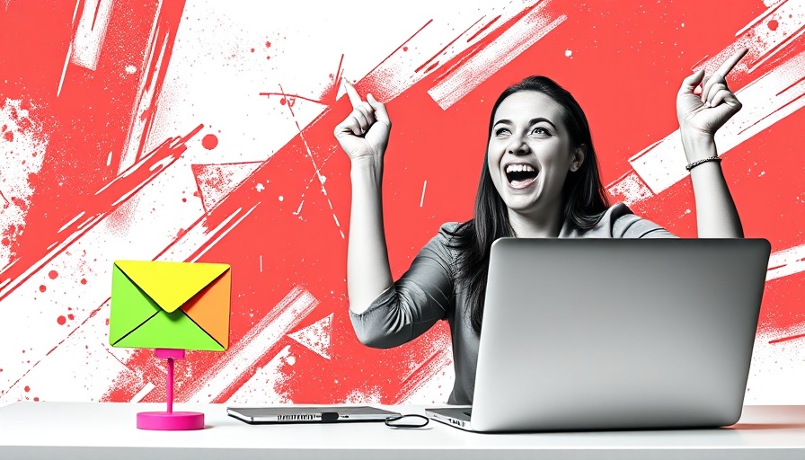 Woman celebrating email success, importance of email whitelisting for marketers.