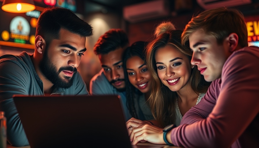 Creative collaboration scene with diverse group engrossed in laptop, showcasing prompt engineering for vibe coding success.