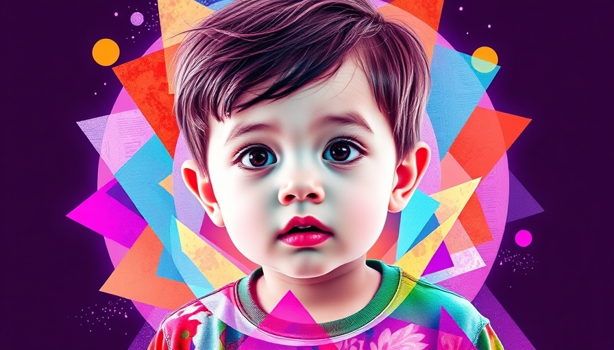 Vibrant digital illustration on AI detection of child abuse images