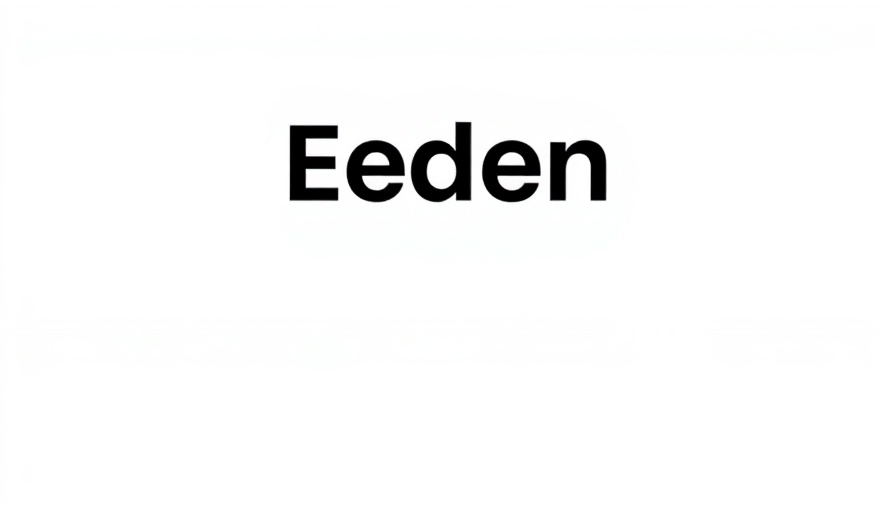 EDEN logo with bold black letters on white background
