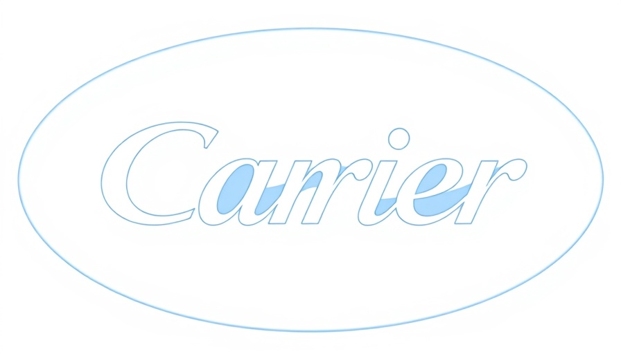 Carrier HVAC innovations 2025 logo, blue oval design