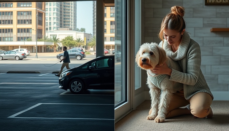 Abandoned dog scene and caring embrace indoors; contrasting scenarios.