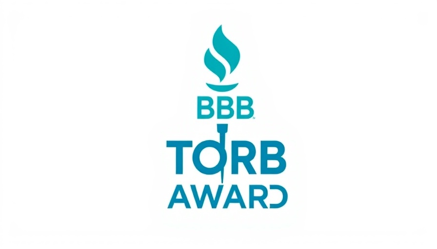 BBB Torch Award logo featuring a symbolic torch and text.