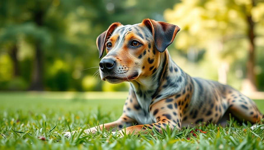 Catahoula Leopard Dog adoption in natural setting