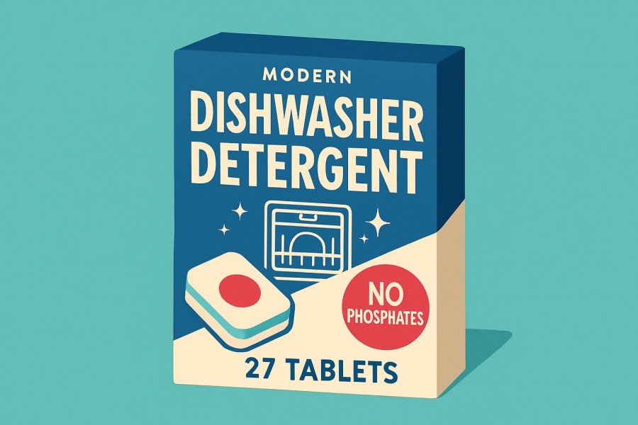 Eco-friendly detergent for sustainable dishwashing, featuring modern DIY cleaning solutions.