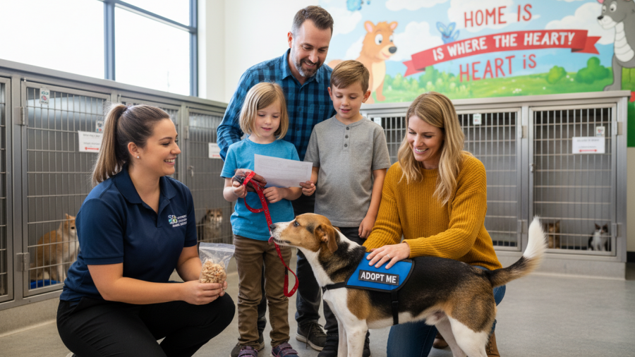 Family learning questions for adopting shelter pets in Sacramento.