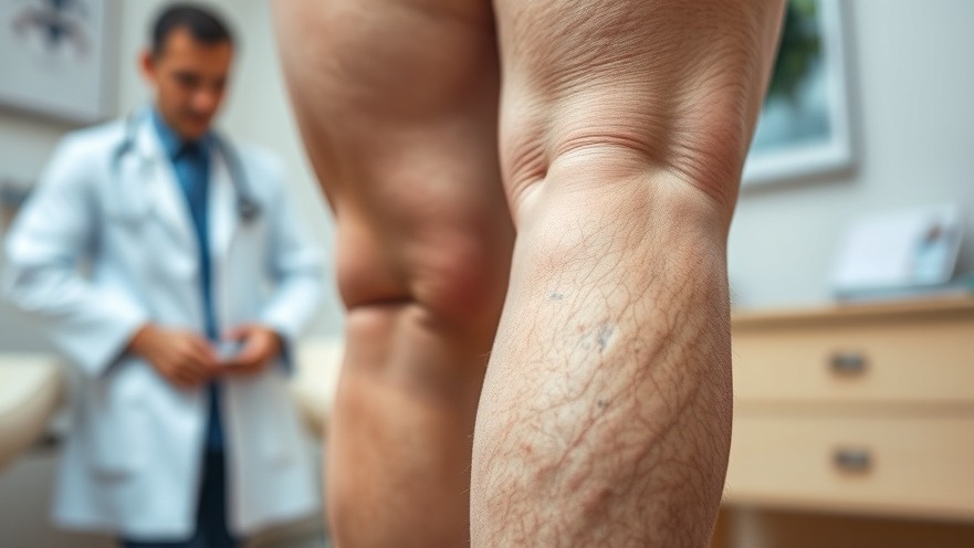 Close-up of varicose veins on legs, highlighting the need for prevention and treatment.