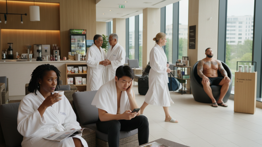 Diverse spa clients illustrating the difference between loyalty and repeat bookings.