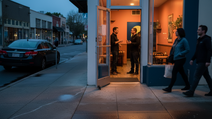 Charming entrance of a Midtown Sacramento restaurant serving authentic Mexican cuisine in a vibrant atmosphere.