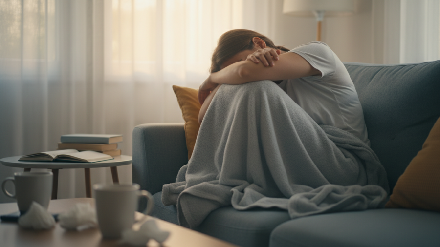 Emotional exhaustion and its connection to sleep and emotional health.