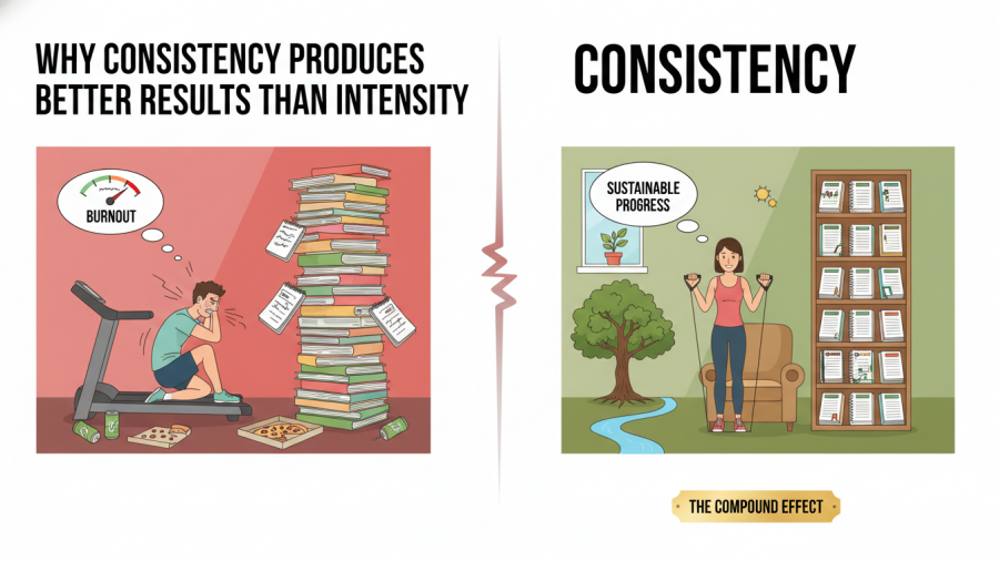 Explore fitness motivation: Why consistency beats intensity for health.