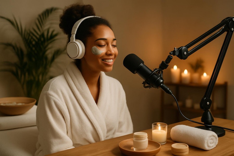 Elevate spa experiences with podcasts, sharing true stories and feelings.