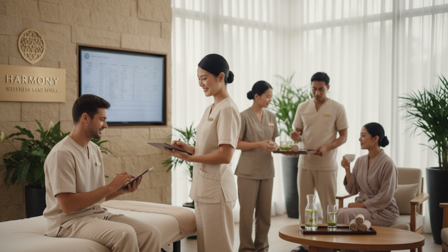 Compassionate leadership in spa and wellness fosters emotional intelligence and trust.