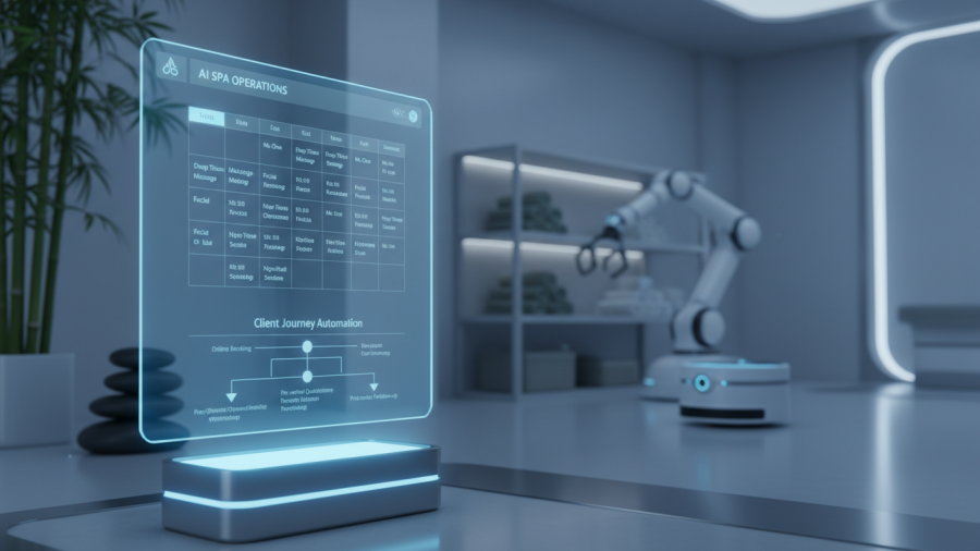 Artificial intelligence optimizing structured tasks in spa operations
