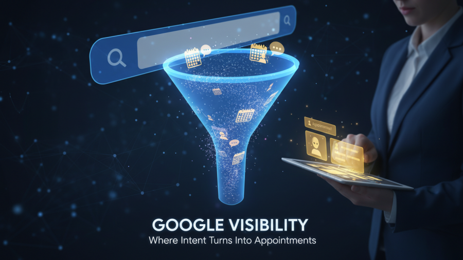 Google Visibility: Turning User Intent Into Appointments Effectively