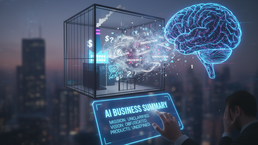 AI's impact on business clarity and search visibility for small businesses.