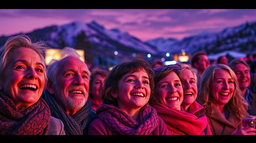 A vibrant, emotionally-charged thumbnail featuring a diverse group of older and younger festival-goers at the Sundance Film Festival