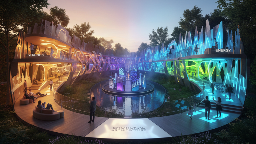 Emotional architecture design showcasing innovative and inspiring structures.