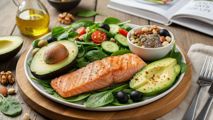 Explore the benefits of dietary fats and signs of fat deficiency in healthy eating.