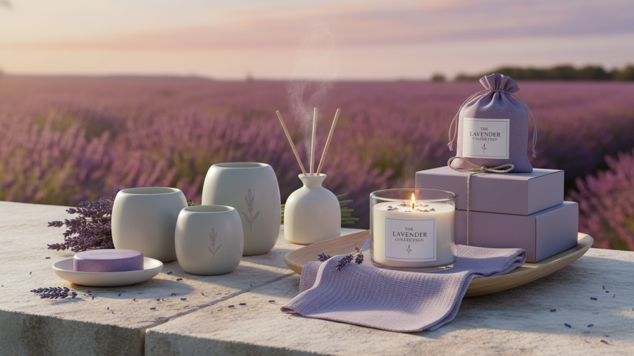 Explore the Lavender Fields Collection showcasing spa wellness experiences and aromatherapy benefits.