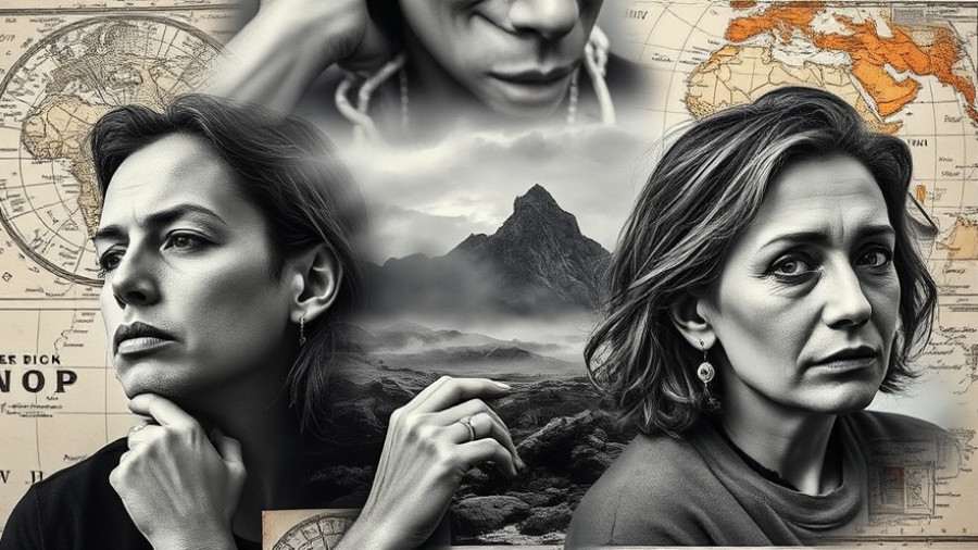 Hero Content Model for Businesses collage art with maps and portraits.