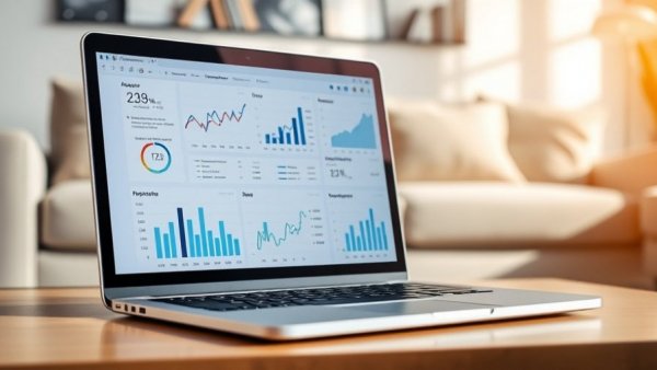 Laptop with analytics charts for Best Social Media Analytics Tools 2025.