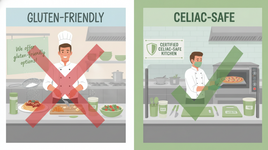  celiac-safe vs gluten-friendly