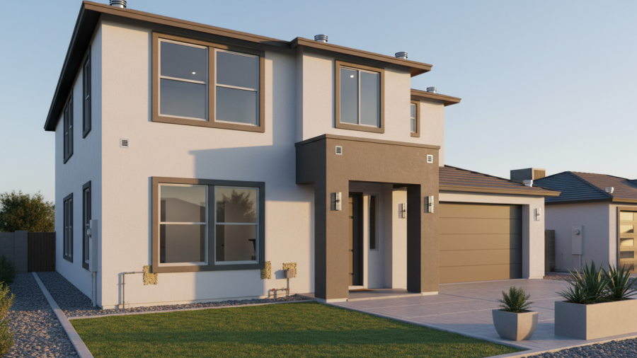 Pest-proofed Sacramento home with sealed entry points and tidy landscaping.