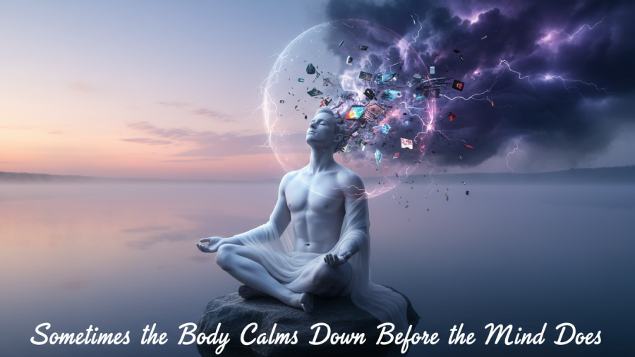 Mindfulness practices for stress relief illustrate calming the body before the mind.