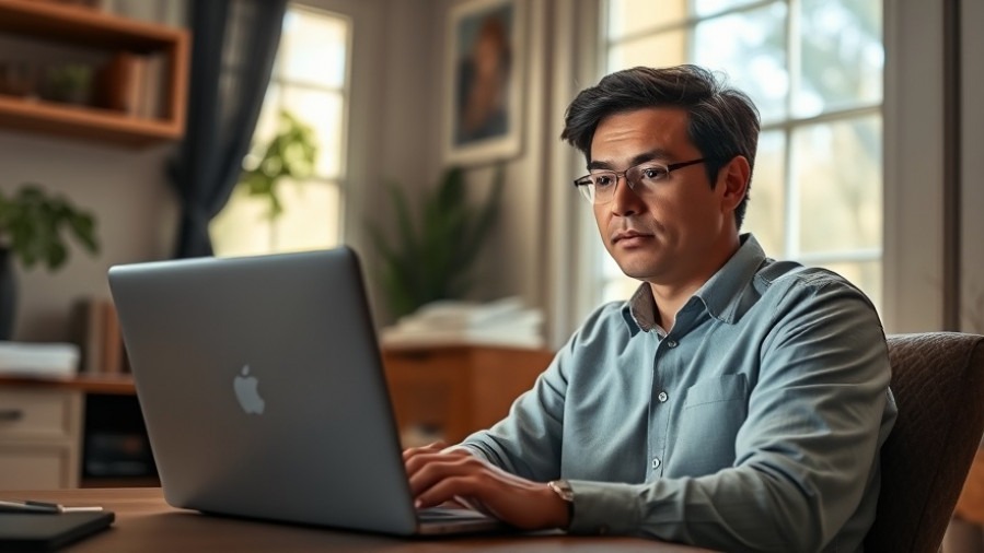 Small business owner embracing AI workforce automation in a cozy home office.