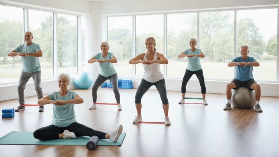 Wellness fitness coaching for adults over 50 in Sacramento, promoting strength and mobility.