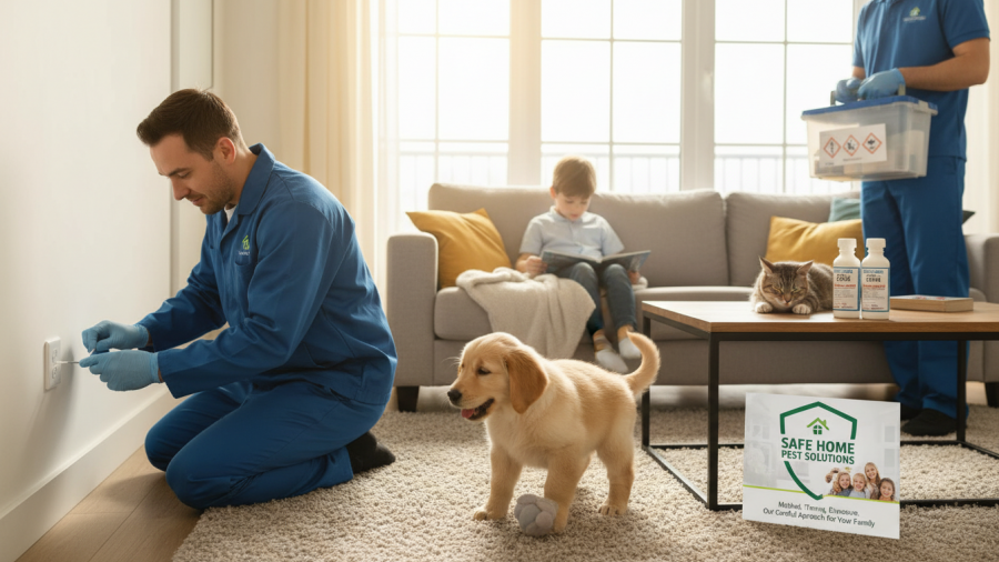 Safe pest control methods ensure kids and pets are protected at home.