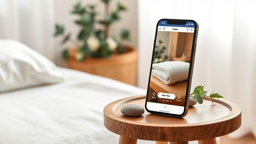 Serene spa treatment room showcasing Facebook advertising tips for wellness business.