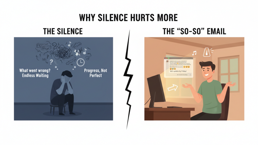 The impact of silence in AI email marketing for spas.