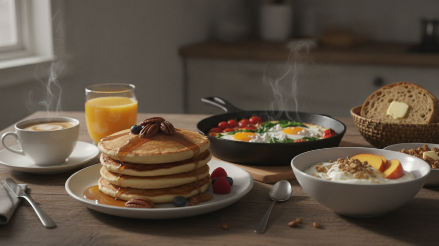 Healthy breakfast featuring high fiber foods to combat hunger in Sacramento.