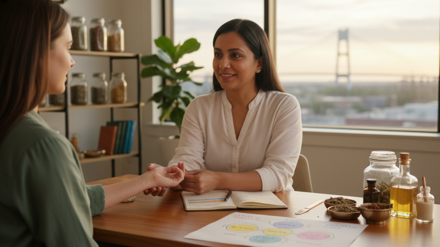 Personalized Ayurvedic care in Sacramento focuses on individualized assessment.