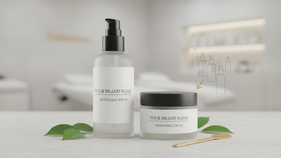 Private label skincare for spas simplifies product development and reduces costs.