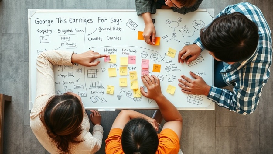 Small team collaborating on social media strategy, showcasing engagement and creativity.