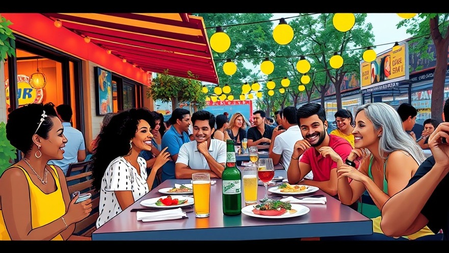 Vibrant outdoor dining in Sacramento, celebrating food culture and community.