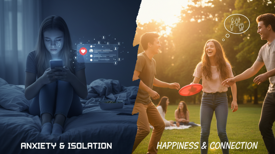 Teens balancing social media wellness and emotional resilience for better mental health.
