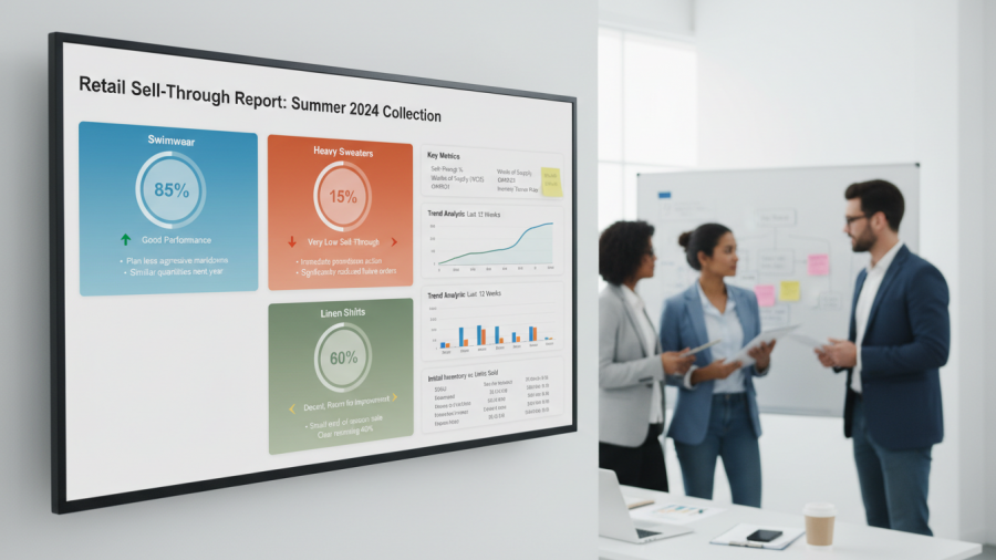 Retail sell-through reports for effective spa inventory management.