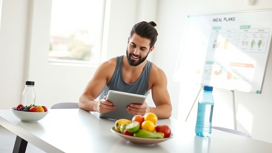 Sacramento fitness coach reviews a personalized meal plan with client, emphasizing balanced nutrition.
