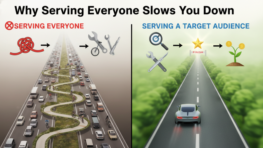 Serving everyone can hinder scaling spa business efficiency and growth.