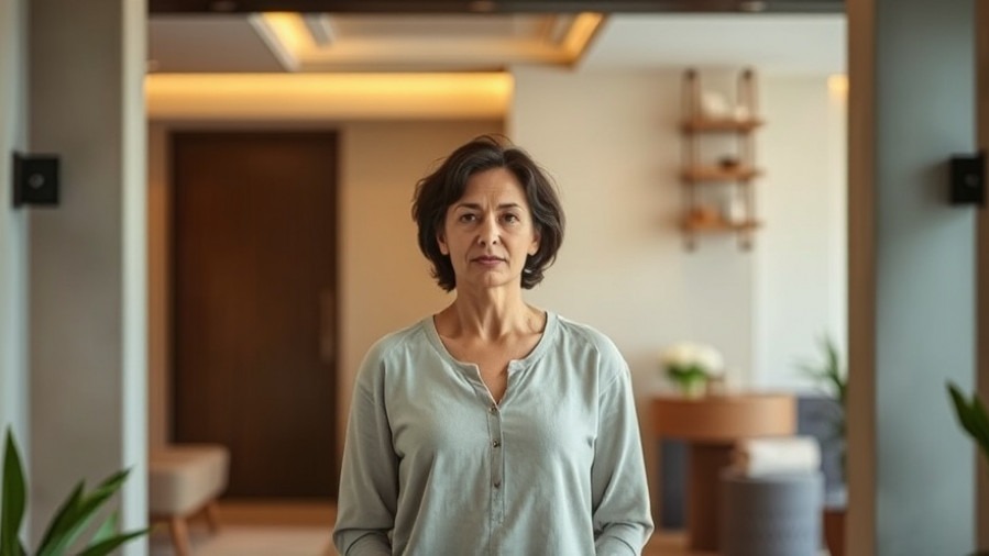 A guest enjoying a mental reset spa experience, finding calm in soft lighting and natural textures.