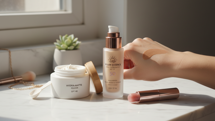 Innovative wearable SPF skincare products for daily use in spa skincare trends 2026.