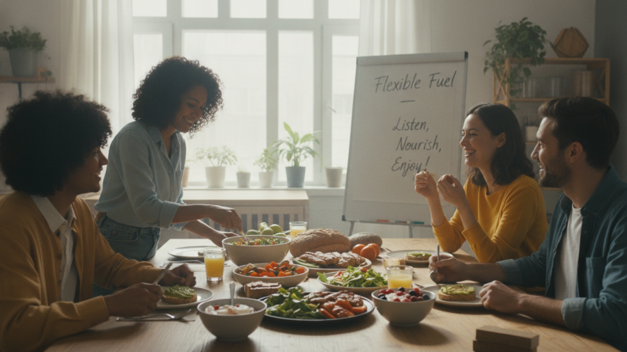 Promoting a flexible approach to eating for a healthy relationship with food.