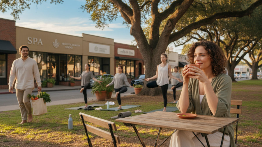 A warm Sacramento lifestyle scene showcasing everyday wellness and community moments.