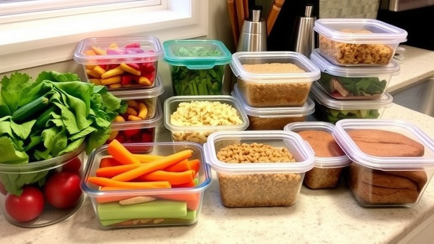 Healthy weight loss strategies: Sunday meal prep with veggies and proteins