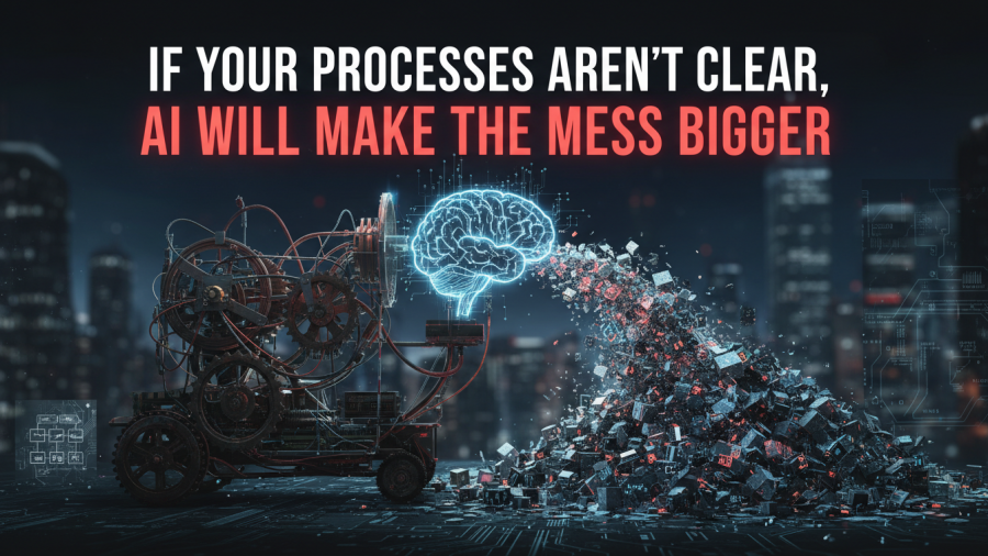Clarity in processes is essential; AI can complicate without it for businesses.